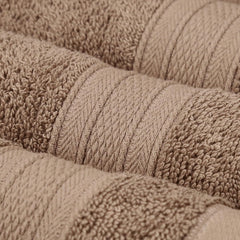 Trident Soft Comfort Air Rich Bath Towels 500 Gsm | 100% Cotton Towel, Super Soft, Highly Absorbent 12 Pieces (Acorn)