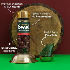 Panjon Swad Paan Shots 540gm, (180gm *3) (Instant Paan Candy Mouthfreshener) Toffee Balls | 3 Bottle