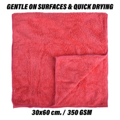 Kuber Industries Cleaning Towel 600 Gsm | Reusable Cleaning Cloths For Kitchen, Duster, Cleaning Towel (Dark Pink) Pack Of 4
