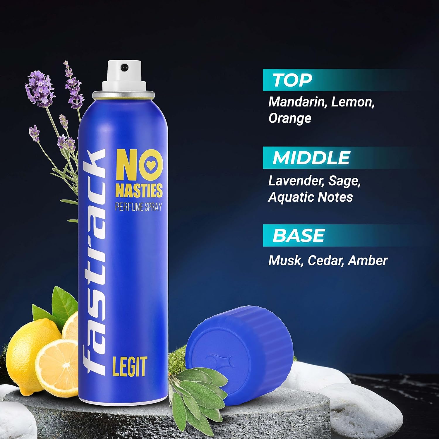 Fastrack No Nasties Hype + Legit Deodorant Perfume Spray 135ml 4.5 Fl.oz. Each Pack Of 2 | Unisex Fragrance Fastrack No Nasties Hype + Legit Deodorant Perfume Spray 135ml 4.5 Fl.oz. Each Pack Of 2 | Unisex Fragrance
