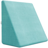 Wedge Pillows, Orthopedic Memory Foam Back Support For Bed, Aqua Green Color - 18 L X 17.5 W X 11h Inch | Wedge Cushion, For Acid Reflux, Snoring, Gerd, Leg Elevation, Removable Cover