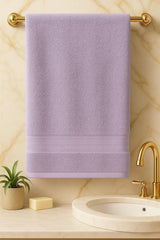 Bombay Dyeing Towel 100% Cotton Tulip Bath Turkish Towel 450 Gsm | Super Soft & Ultra Absorbent | Hand Washable & Machine Washable (Lilac)