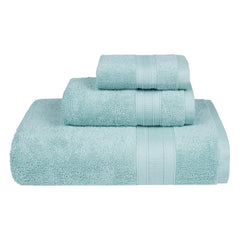 Trident Soft Comfort Air Rich Bath Towels 500 Gsm | 100% Cotton Towel, Super Soft, Highly Absorbent, 3 Pieces Towel Set - Nile Blue