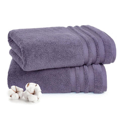 Mytrident Finesse 100% Cotton Bath Towels 1200 Gsm (Purple) -2 Piece