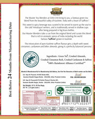 San-Cha Royal Saffron Kashmiri Kahwah Green Tea - 25 Silky Tea Bags | Blended With Real Kashmir Saffron & Almonds - Environment Friendly & Made In Corn Fiber | Low Caffeine