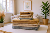 Prenil Weaves 100% Cotton Large & Small Size Bath Towels 2000 Gsm | Soft & Absorbent Perfect For Everyday Use - 6 Pcs (Multicolors)