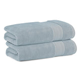 Himeya Bamboo Bath Towel 1200 Gsm | Ultra Absorbent 3x Softer Than Cotton Towels | Pack Of 2 - Steel Blue