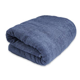 Linear Bamboo Bath Towel 450 Gsm | Large Size Bath Towel For Men & Women Soft, Highly Absorbent & Quick Dry (Blue)