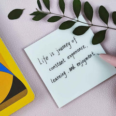 Transparent Sticky Notes, Self-Adhesive Waterproof Clear Sticky Note Pads, White - 50 Pcs