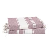 Lane Linen Turkish Beach Towels 699 Gsm | Extra Large Beach Towel, Pre-Washed For Soft Feel, Oversized Sand Free Quick-Dry Pool Towel- Wistful Mauve (2 Pack)