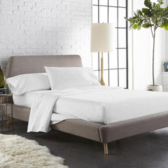 Cotton Flat Bedsheet For Double Bed With 2 Pillow Covers - 90x100 Inches, White | Ideal For Guest Houses, & Daily Home Use Queen Size Bed Sheet