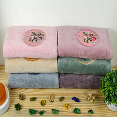 Akiko Home Prima Dream 100% Cotton Hand Towel 1200 Gsm | Soft, Absorbent & Durable, Cotton Hand Towel | Pack Of 6 (Multicolor)