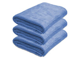 Black Gold Ultra Soft Bath Towel 1600 Gsm | Premium Microfiber, Quick Dry, Highly Absorbent, Oversized Bath Towel Pool, Spa, Travel & Hotel Use (Blue)- Pack Of 3
