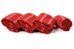 Texstyle 100% Cotton Kitchen Multipurpose Towel 600gsm | Kitchen Cleaning & Quick Drying Of Plates & Glasses, High Absorbency Towel - Pack Of 4 (Multicolor)