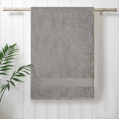 Mytrident 100% Cotton Bath Towels 450 Gsm | Towels For Bath Small Size Trident Bath Towel - Soft & Absorbent (Charcoal)