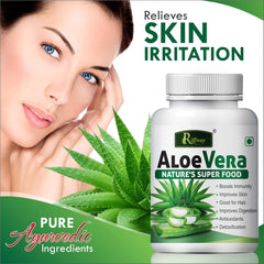 Inlazer Aloe Vera Health Capsule Prevents Dark Spots & Acne, Ease The Constipation And Discomfort | 60 Capsule, 100gm 0.2lbs