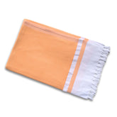 Pure Cotton Turkish Bath Towel 350 Gsm | Extra Soft Plush Light Weight Quick Dry Travel Thin Towels (Mango Yellow)