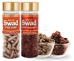 Panjon Swad Pachak Khatta Mitha Aam & Mukhwas Dry Banarasi Paan 230gm, (115gm *2 Bottle)