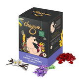 Chayam Sweet Lavender Vanilla Tea - 20 Pyramid Tea Bags | Blended With Lavender, Roasted Chicory, Vanilla & Rose Petals - Make Iced Or Hot Tea | Low Caffeine, Gluten Free, No Added Sugar
