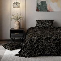 Premium Bedding Set King Size Bedsheet With 2 Pillow Covers | 90 X 108 Inches, Black | Ultimate Comfort, Breathable - Wedding Gift For Couples