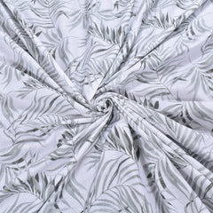 Cotton Single Bedsheets With 1 Pillow Covers - 55 X 88 Inches, Forest Green & White | Ideal For House - Bedroom, Guest Room, Perfect Gift For Festivals
