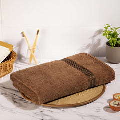 Comforic 100% Cotton Bath Towels Large Size 500 Gsm | Quick Dry, Super Soft & Absorbent Gym Towel, Travel Towel (Espresso)
