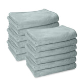Housse Premium Microfiber Face Towel 1700 Gsm | Korean Beauty Ultra Absorbent, Odour-Free, Quick Dry Face Towel (Pack Of 12) - Lily Pad