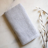 Hamelin The Ezra Waffle Hand Towel 200 Gsm | Pure Cotton Lightweight Anti Microbial & Water Absorbent | Softer Touch Quick Drying Towels (Pewter Grey)