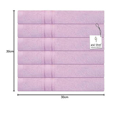 Ksc Shop Premium Luxury Cotton Face Towel 900 Gsm | Ultra Soft Highly Absorbent Face Towel (Purple) - Pack Of 6