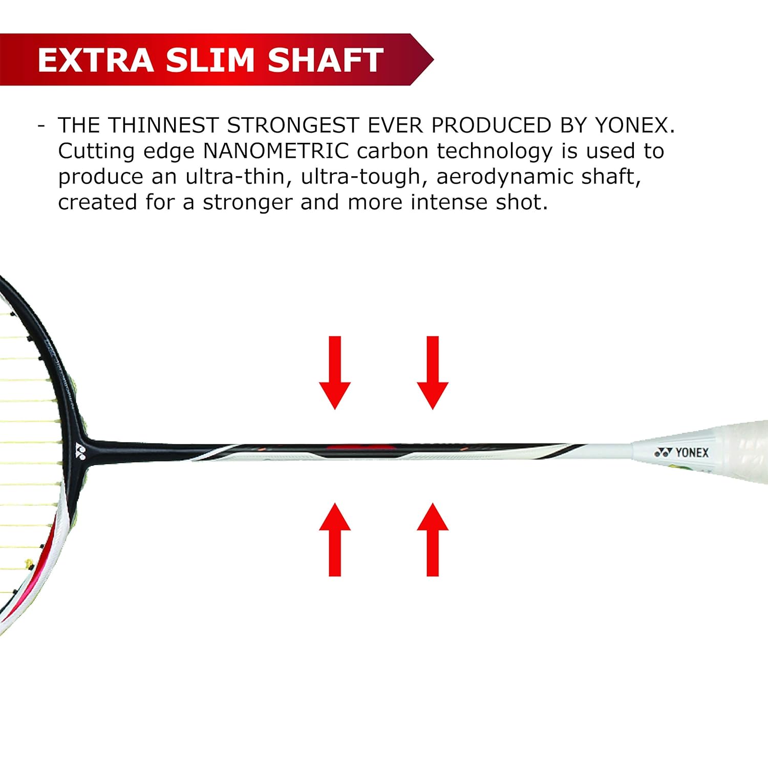 Yonex DUORA Z STRIKE Professional Graphite  Badminton Racquet With Free Full Cover, Colour - Black & White, 88 Grams , 28 Lbs Tension, Grip Size - G4 Yonex DUORA Z STRIKE Professional Graphite  Badminton Racquet With Free Full Cover, Colour - Black & White, 88 Grams , 28 Lbs Tension, Grip Size - G4