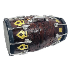 Sheesham Wooden Professional Dholak With Bag - Special Black Skin Hand Made Indian Drum