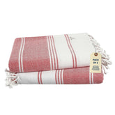 Lane Linen Turkish Beach Towel 699 Gsm | Oversized Lightweight Quick Dry Sand Free, Multipurpose, Absorbent, Hibiscus Beach Towel (2 Pack)