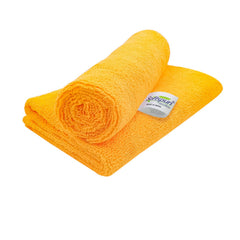 Softspun Microfiber Cloth 350 Gsm | Thick Lint & Streak-Free Multipurpose Cloths Microfibre Towels - 2 Pcs (Orange)