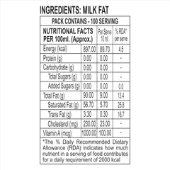 Organic Agmark Danedar Desi Ghee By Ksheer | Naturally Rich In Vitamin A & Protein Fiber Healthy Desi Ghee Perfect For Boost Energy | (1 Litr) 33.8 Ounce | Box Pack