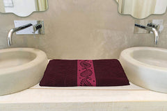 Kuber Industries Cotton Bath Towel 400 Gsm 4 Pieces (Maroon)