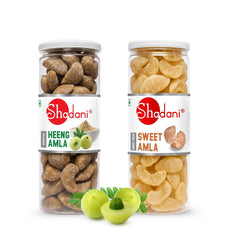 Shadani Combo Heeng Amla & Sweet Amla (2 X 200gm), Jars | Immunity Booster With Real Indian Gooseberry Mouth Freshener