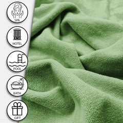 Sassoon Venir Microfiber Bath Towel 450 Gsm | Ultra Soft Material, Towel Large Size For Women (Green)