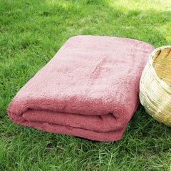 Heelium Bamboo Bath Towel Soft Super Absorbent 600 Gsm - Pack Of 6 (Peach)