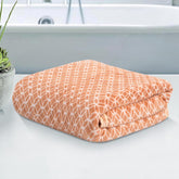 Kuber Industries Microfiber Bath Towel 350 Gsm | Large Size Soft Quick Dry & Absorbent Shower Bath Towel (Circle) - Golden