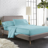 100% Cotton Flat Bedsheet Single Bed With 1 Pillow Covers - 60 X 90 Inches, Turquoise | Stylish & Traditional Bedsheet - Bed Sheet For Single Bed