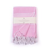 Haber Premium Basic Large Size 100% Cotton Towel 300 Gsm | Soft, Absorbent & Comfortable Quick Dry Bath Towels - Pink Paradise (1 Pcs)