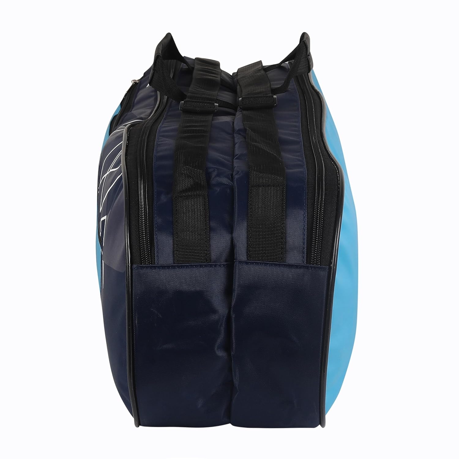 Yonex Badminton Kitbag BT5, 2 Zipper Compartment For Storage Of 3 Rackets & Clothes | Material - Nylon, Colour - Sky Blue Navy Yonex Badminton Kitbag BT5, 2 Zipper Compartment For Storage Of 3 Rackets & Clothes | Material - Nylon, Colour - Sky Blue Navy