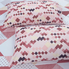 Premium Bedsheet King Size With 2 Pillow Covers - 108 X 108 Inches, White & Brown | Lightweight & Breathable, Perfect For All Seasons