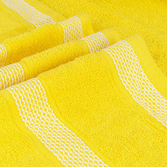 Casa Copenhagen Egyptian Cotton Exotic Hand Towel 400 Gsm (S Butter Yellow)- 2 Pcs