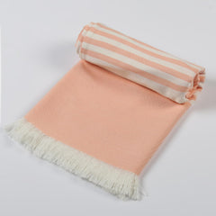 Velve 100% Bamboo Bath Towel 270 Gsm | 2x Softer & Absorbent Than Cotton Towels | Skin Friendly With Non-Toxic Colors (Peach)