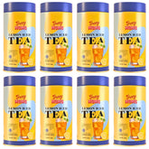 Guppy Moms Lemon Iced Tea Powder - Pack Of 8 X 200gm, 7.05 Ounce Each | Aromatic, Healthy & Easy To Prepare - Sugar Free & Refreshing Summer Drink | Caffeine Free