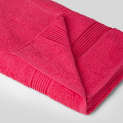 Kopa Quick Dry 100% Cotton Soft Terry Bath Towel 380 Gsm | Quick Dry 100% Cotton Super Absorbent, Lightweight (D'Ross) Bath Towel (Pink)