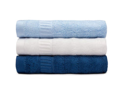 Mush 100% Bamboo Face Towel 500 Gsm | Ultra Soft, Absorbent, & Quick Dry Towels For Facewash, Gym, Travel | Suitable For Sensitive/Acne Prone Skin | Pack Of 3