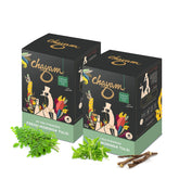 Chayam Fresh Moringa Tulsi Green Tea - Pack Of 2 X 20 Pyramid Tea Bags | 100% Natural Whole Leaf Tea - Improves Digestion, Boosts Immunity | Low Caffeine, Gluten Free