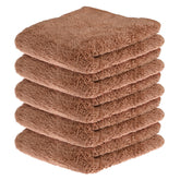 Kuber Industries Cleaning Towel 750 Gsm | Reusable Cleaning Cloths For Kitchen, Duster, Cleaning Towel (Brown) Pack Of 5